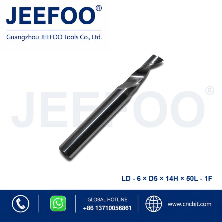 用于 CNC 铝材加工的 AAAx6xD5x14Hx50L 铝用单刃铣刀