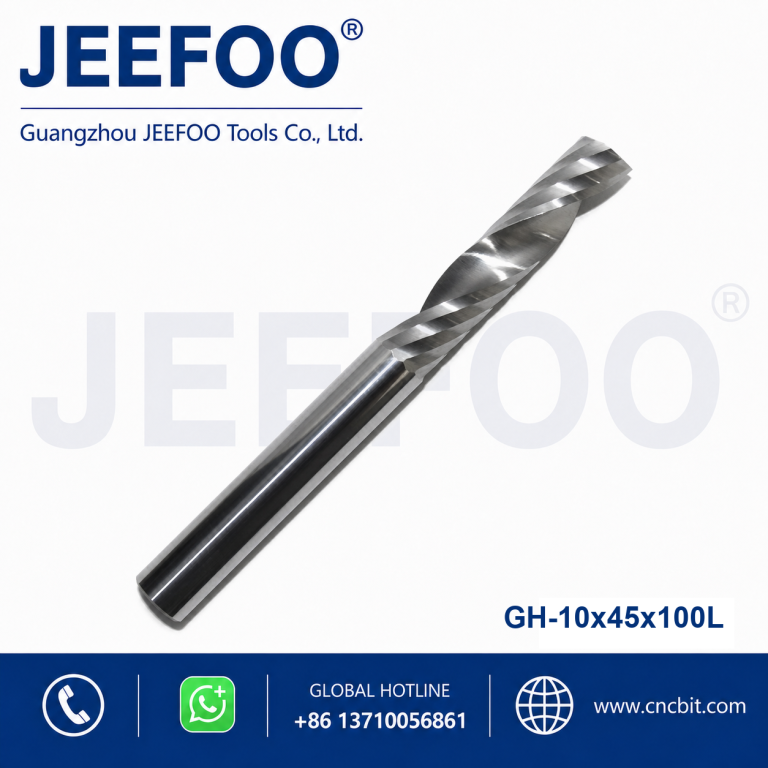 10x45x100 单刃螺旋设计硬质合金 CNC 雕刻刀