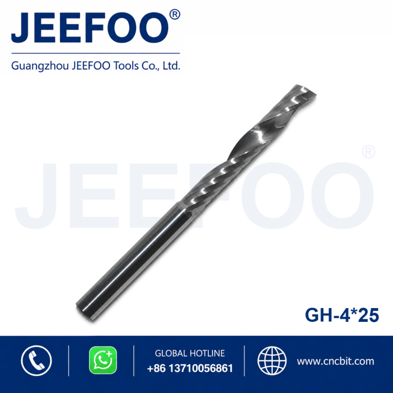 4x25 CNC Carbide End Mill Single Flute Router Bit OEM/ODM Customized Support product image
