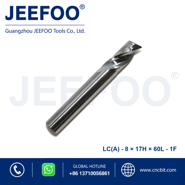顺滑 CNC 切削用 8x17x60L 铝用单刃立铣刀