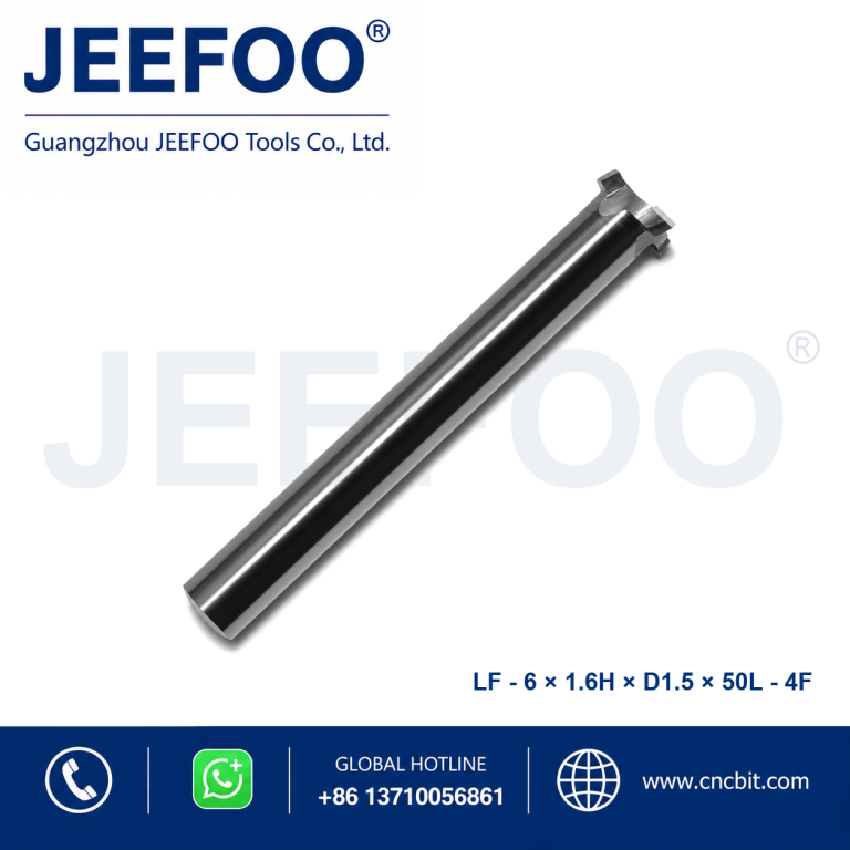 用于 CNC 铝材加工的 6×1.6Hx1.5dx50L 铝用 T 型槽刀