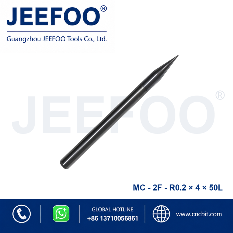 用于 CNC 金属加工的 2FxR0.2x4x50L 整体硬质合金球头立铣刀