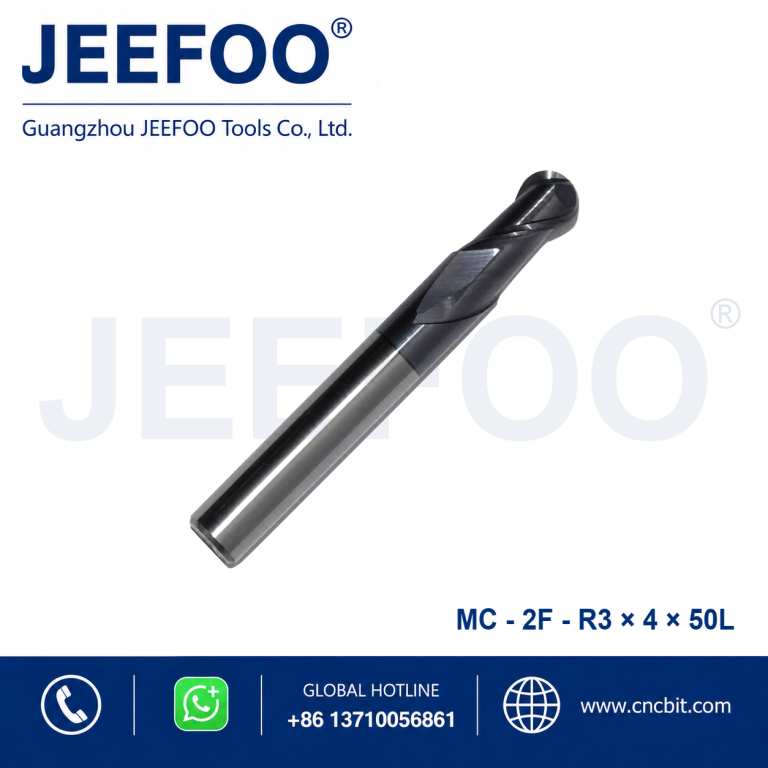 用于 CNC 金属加工的 2FxR3x4x50L 整体硬质合金球头立铣刀