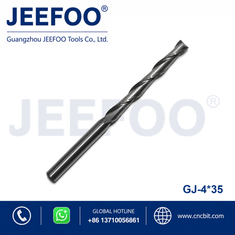 4x35 Two Spiral Flute Bits - 2 Flutes Spiral End Mill CNC Tools Router Bits Carbide Upcut Finishing End Mill product image