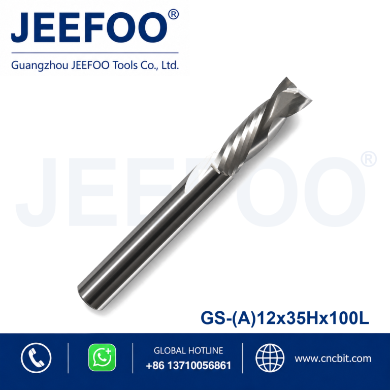 12x35x100L GS 压缩铣刀｜胶合板洁净 CNC 切削